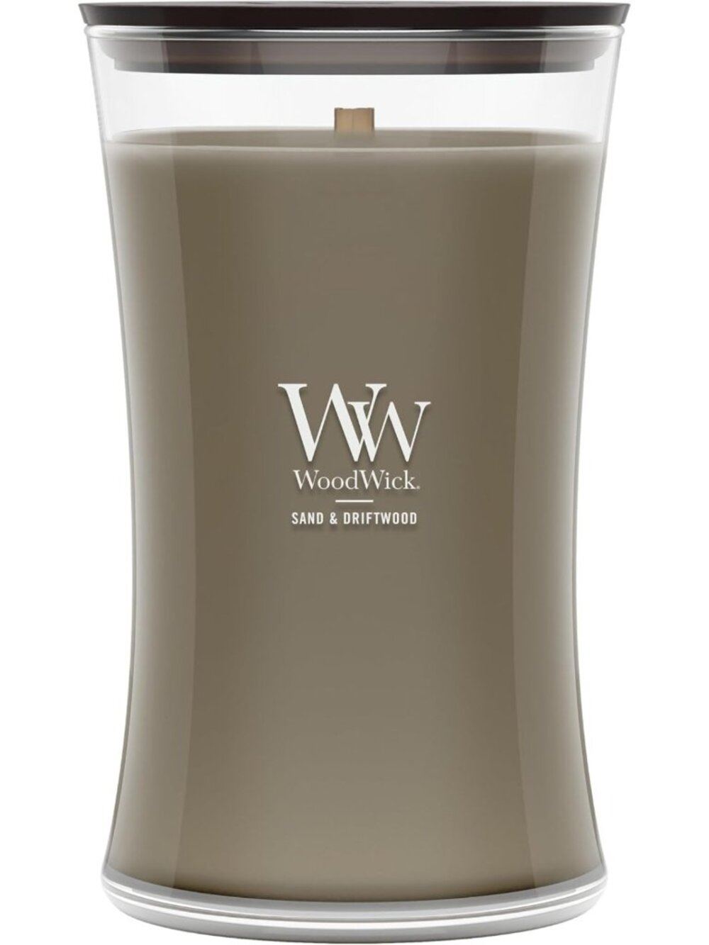 Large Sand & Driftwood Scented Candle with Crackling Wick - 21.5oz Home Decor